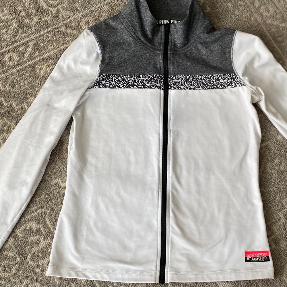 Pink zip up jacket